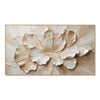 Unfolding Cream Blossom Painting on a white background.