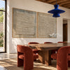 Wavy Lines and Dots 2-Piece Set shown in a dining area.
